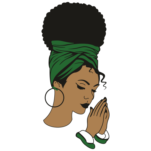 Praying-African-American-Woman-Svg