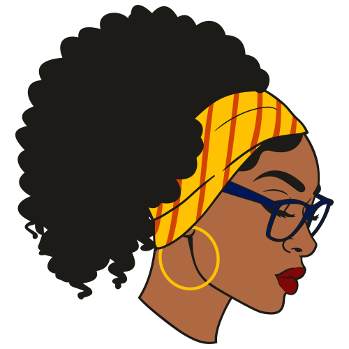 Afro-Woman-With-Hoop-Earrings-Svg