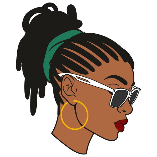 Afro-Woman-With-Dreadlocks-Clipart