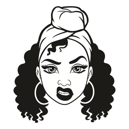 Afro Woman Face Svg Afro Woman Svg Fabulous Queen Logo Black Woman Face Svg Svg Cut File Download Jpg Png Svg Cdr Ai Pdf Eps Dxf Format