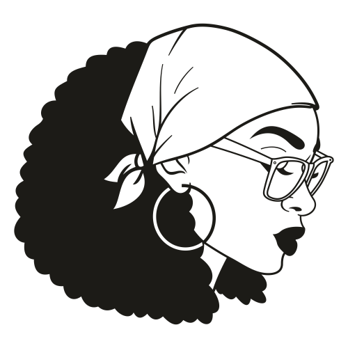 Free Free 200 Messy Bun Svg Black Woman With Glasses Svg Free SVG PNG EPS DXF File