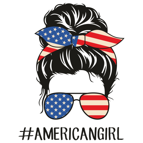 American Girl Svg