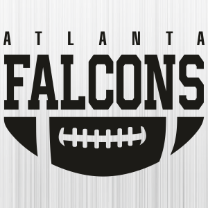 Atlanta Falcons Ball Black Svg