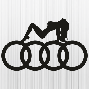 Audi-Symbol-with-Girl-Black-Svg