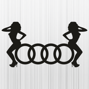 Audi-Symbol-with-Girl-Svg