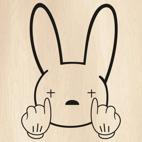 Bad Bunny Finger Svg