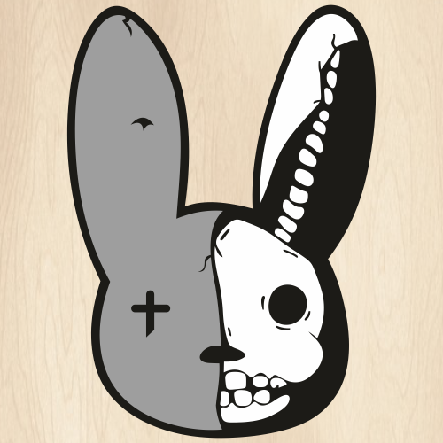 Bad-Rabbit-And-Skull-Svg