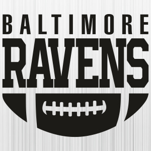 Baltimore Ravens Ball Black Svg