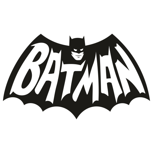 Bat Man Black Svg