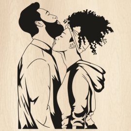 Black-Lovely-Couple-Svg