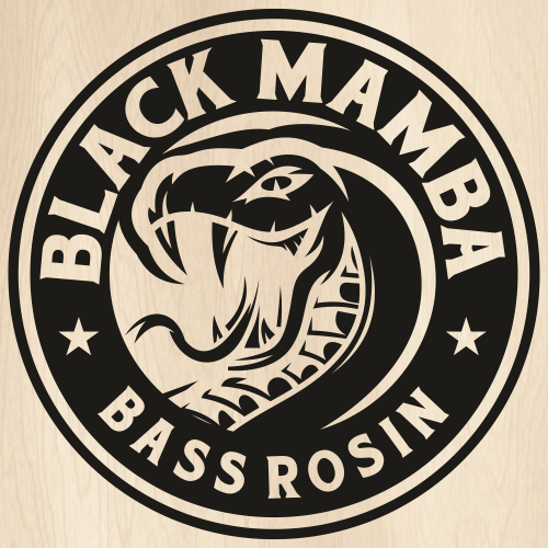 Black Mamba Bass Rosin Svg