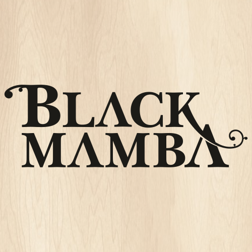Black Mamba Letter Svg