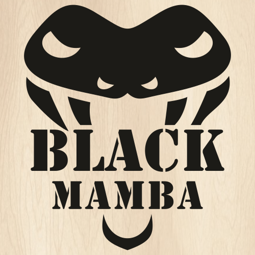 Black Mamba Snake Svg