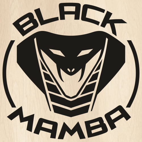 Black Mamba Snake Logo Svg