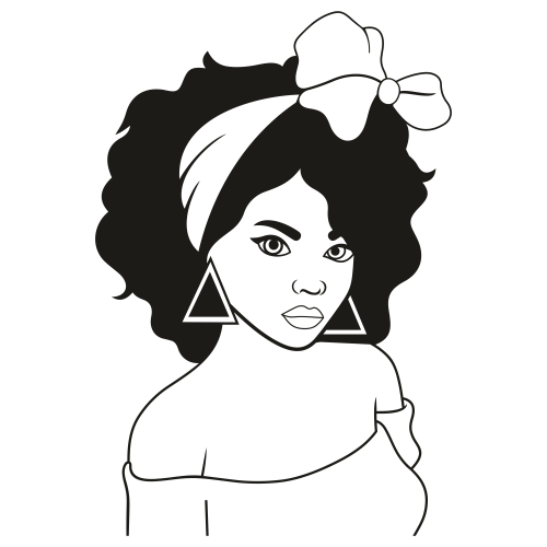 Black Woman Doll Svg