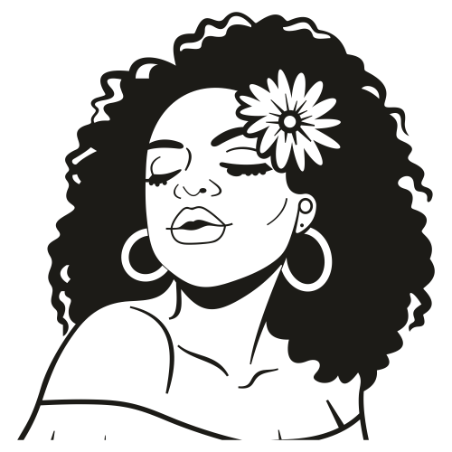 Sexy Woman with Sunflower Svg