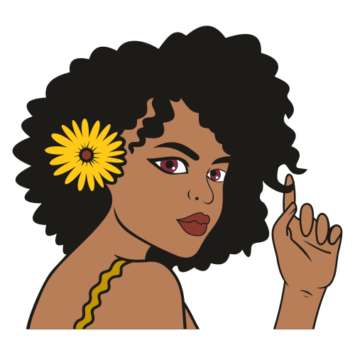 Afro Woman With A Sunflower Svg Woman With Sunflower Svg Fabulous Queen Logo Black Woman Face Svg Svg Cut File Download Jpg Png Svg Cdr Ai Pdf Eps Dxf Format