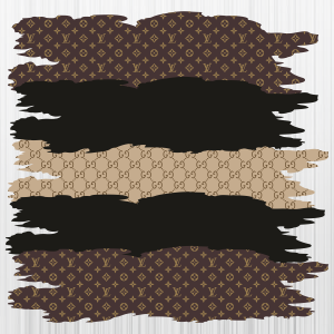 Brown And Black Swipes Lv Pattern Svg