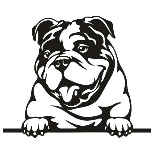 Bulldog Silhouette Svg English Bulldog Svg Bulldog Silhouette Svg Cut Files Jpg Png Svg Cdr Ai Pdf Eps Dxf Format