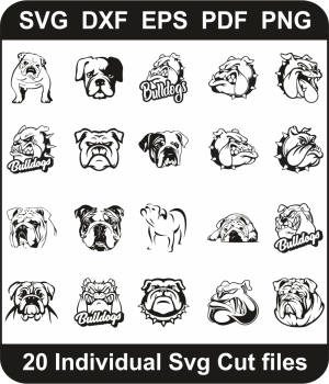 Bulldog-SVG-Bundle-|-Bulldog-SVG-Cut-File-Pack