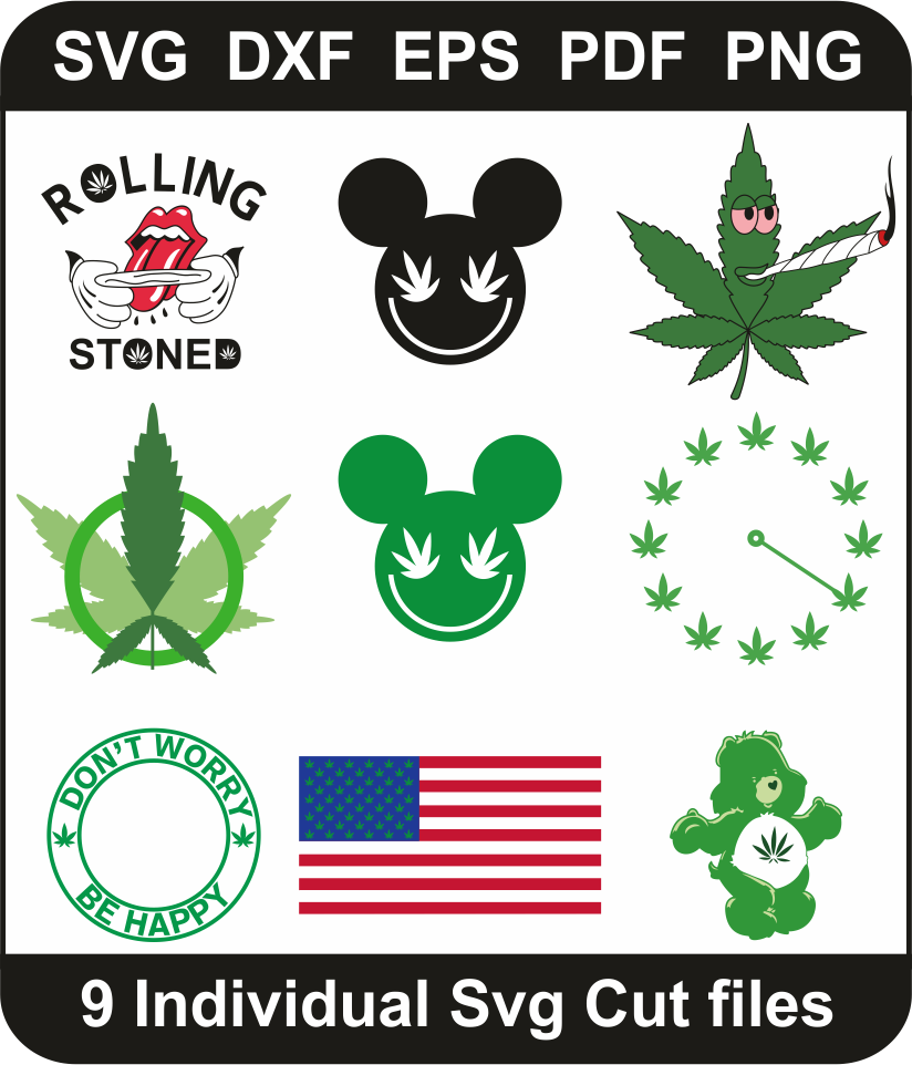 Cannabis-Leaf-Svg-Pack