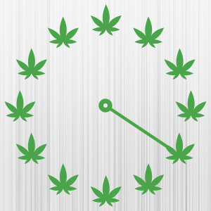 Cannabis Leaf Watch Svg
