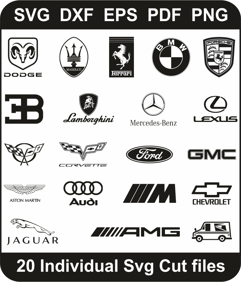 Download Car Logo Svg Bundle Car Brand Logo Svg Cut File Design Pack For Cricut Silhouette