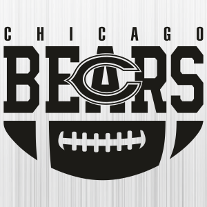 Chicago Bears Ball Black Logo Svg