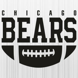 Chicago Bears Ball Black Svg