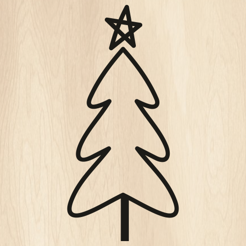 Christmas-Tree-With-Star-Svg