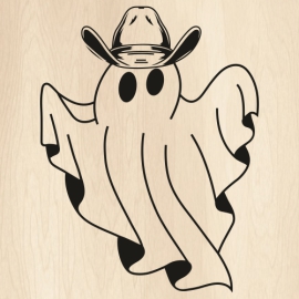 Cowboy-Hat-Ghost-Svg