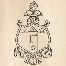 Delta-Gamma-Black-Crest-Svg