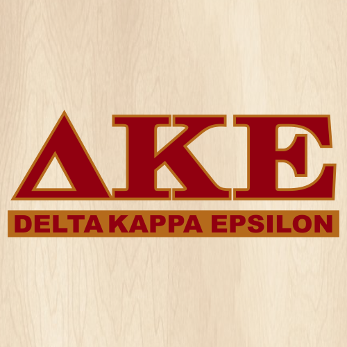 Delta Kappa Epsilon Greek Letter Logo Svg