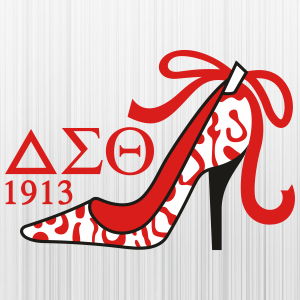 Delta-Sigma-Theta-Puzzle-Shoe-Svg