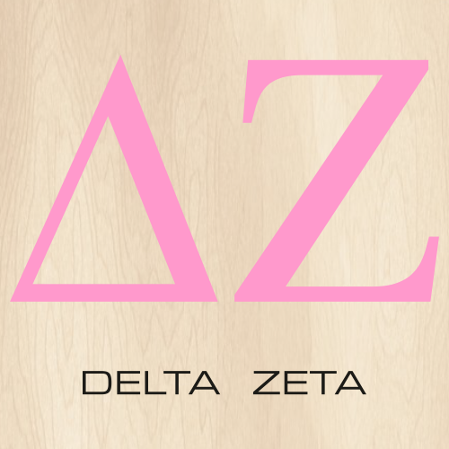 Delta Zeta SVG Delta Zeta Sorority PNG Files Delta Zeta Letter