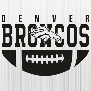 Denver Broncos Ball Black Logo Svg