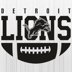 Detroit-Lions-Ball-Black-Logo-Svg