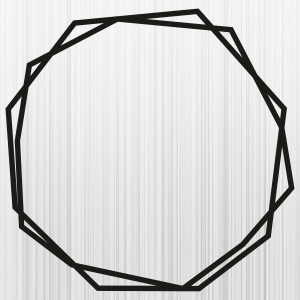 Double Frame Hexagon Svg