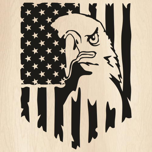 Eagle American Flag SVG