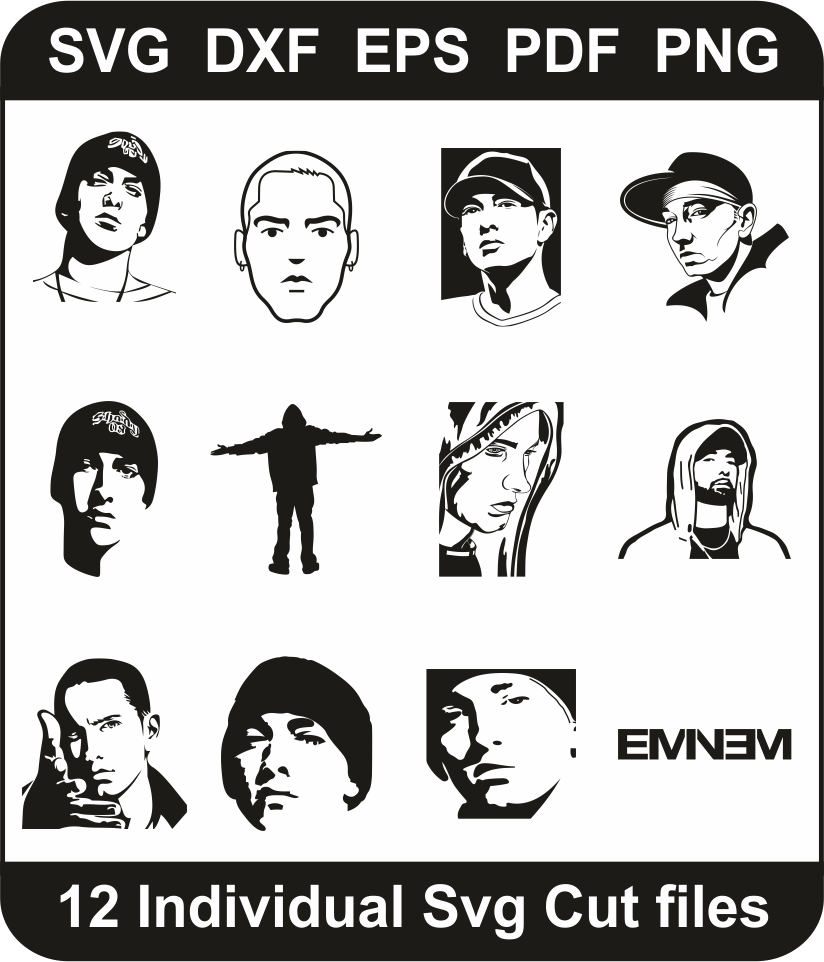 Download Eminem Svg Bundle Eminem Svg Design Pack For Cricut Silhouette