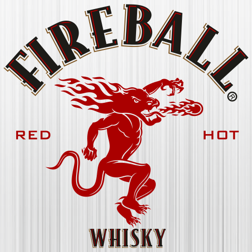 Fireball Red Hot Whisky Svg