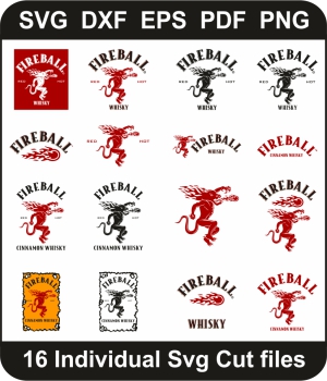 Fireball-Whisky-Svg-Pack