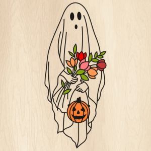 Floral-Halloween-Ghost-Svg