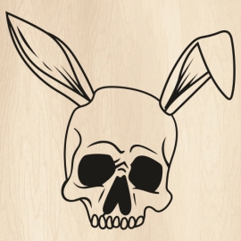 Skull-Bunny-Ghost-Svg