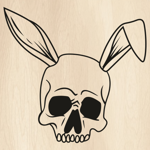 Skull Bunny Ghost Svg