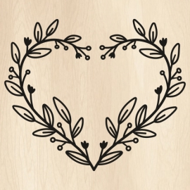 Floral-Frame-Heart-Svg