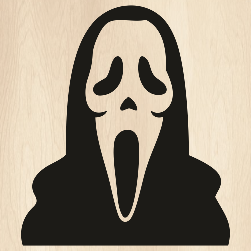 Ghost-Face-Head-Svg