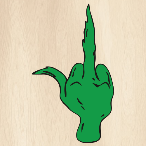 Grinch-Middle-Finger-SVG