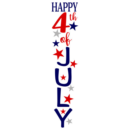 Happy 4th July Svg | Happy 4th July Red And Blue Svg | Happy 4th July