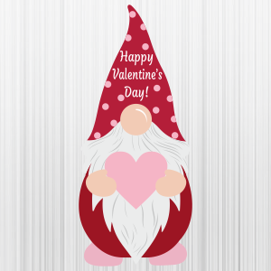 Happy Valentines Gnome Svg